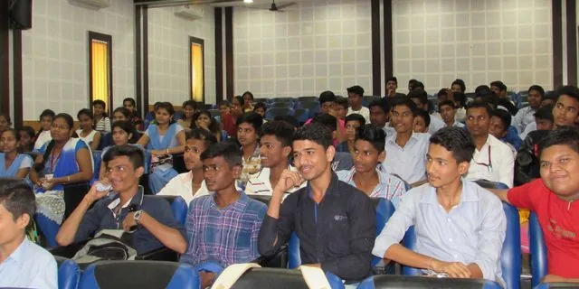 Students gathered for a Study Waves NGO awareness session